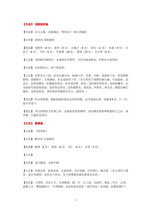 中药方剂