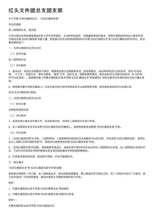 红头文件团总支团支部