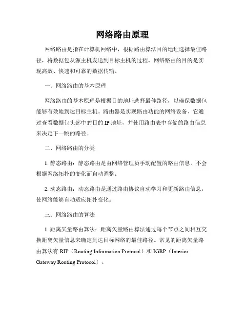 网络路由原理