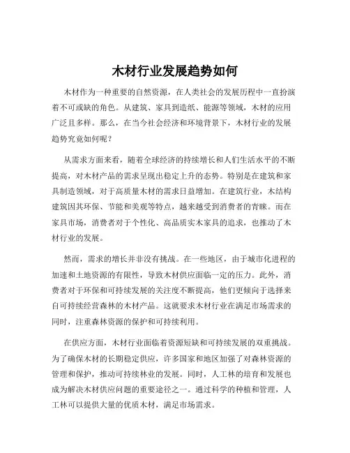 木材行业发展趋势如何