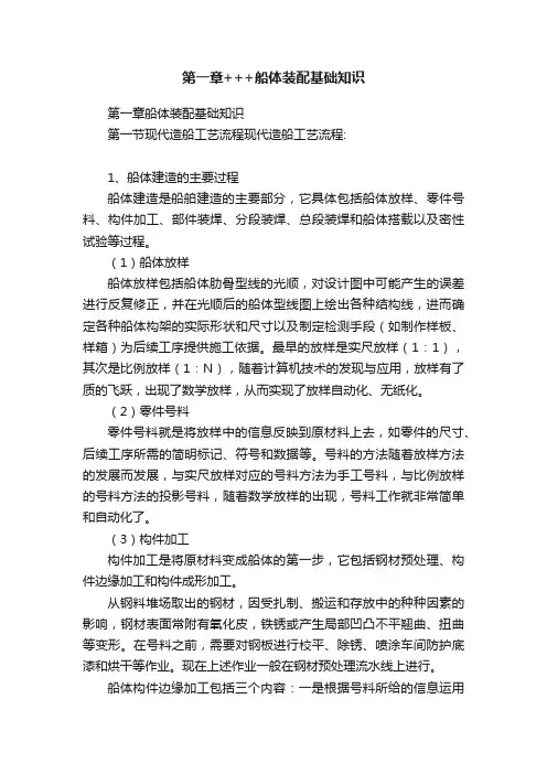 第一章+++船体装配基础知识