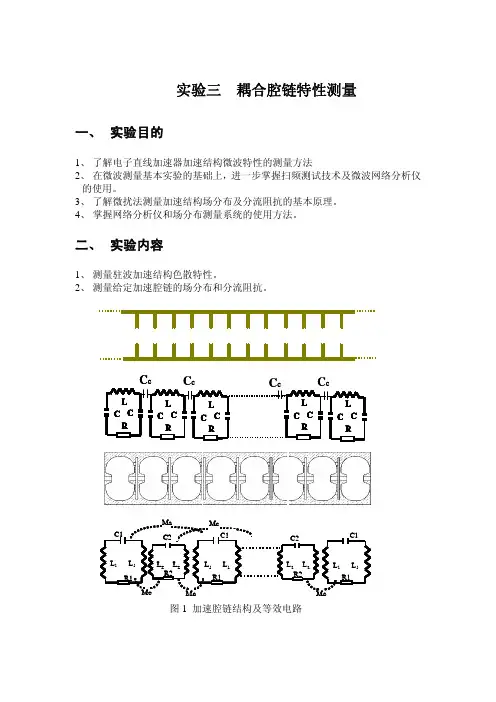加速器物理实验讲义05-耦合腔链色散特性、场分布及分流阻抗测量