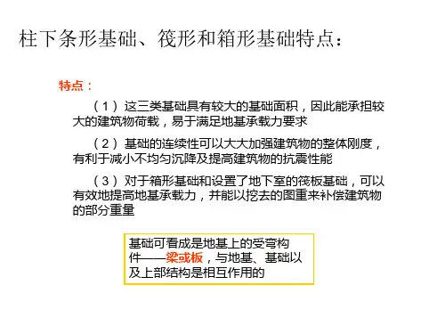 第三章柱下条形基础筏形和箱形基础