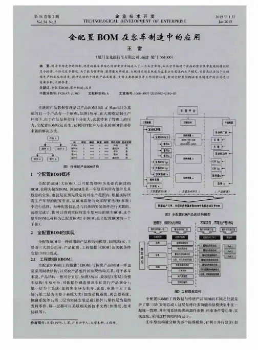 全配置BOM在客车制造中的应用