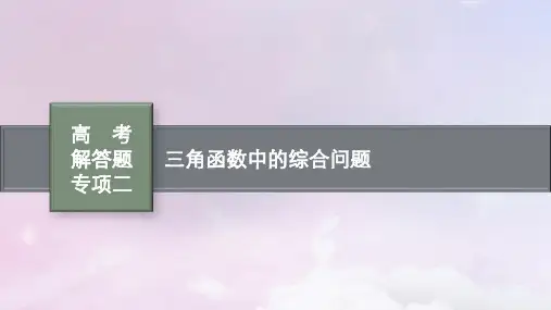 2025届高考数学一轮总复习第五章三角函数高考解答题专项二三角函数中的综合问题