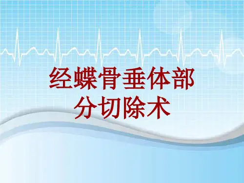外科手术教学资料：经蝶骨垂体部分切除术讲解模板