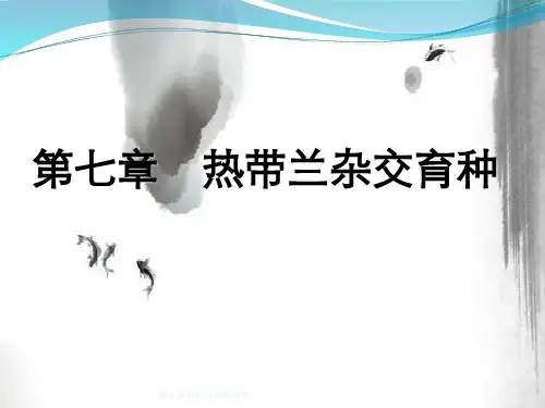 第七章热带兰杂交育种