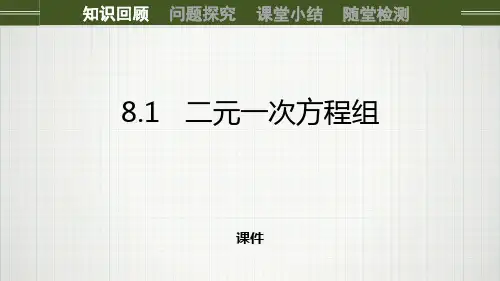 人教版七年级下册数学《二元一次方程组》培优说课教学复习课件