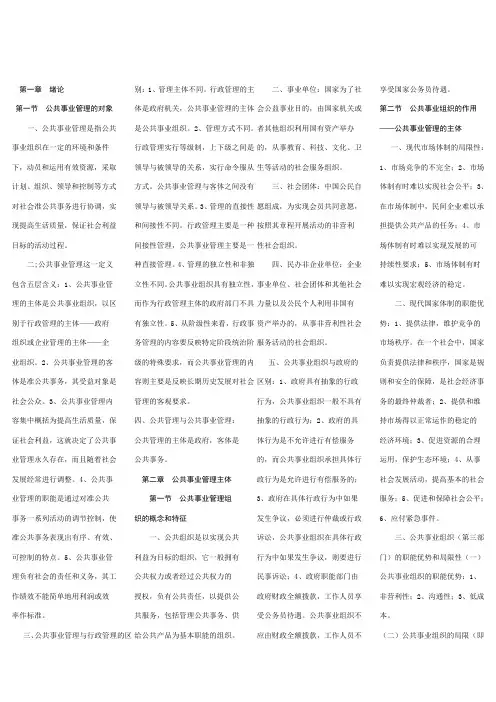 公共事业管理