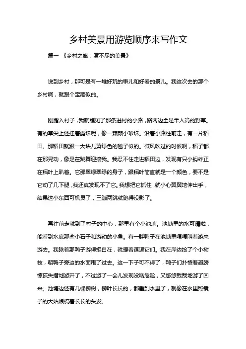 乡村美景用游览顺序来写作文