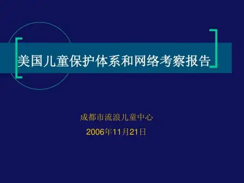美国儿童保护体系和网络考察报告