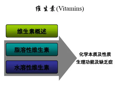 《生物化学》维生素