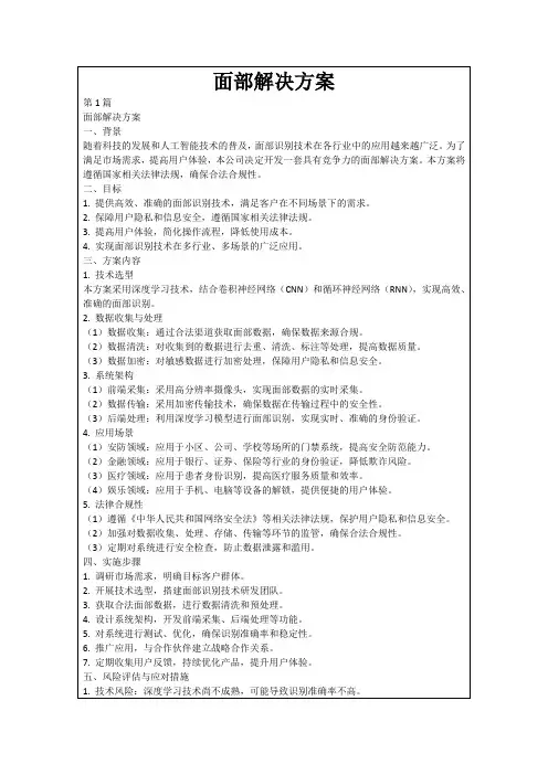 面部解决方案