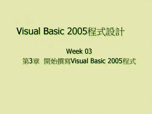 2005程式设计教程