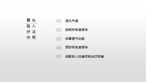 雾化吸入的护理ppt课件