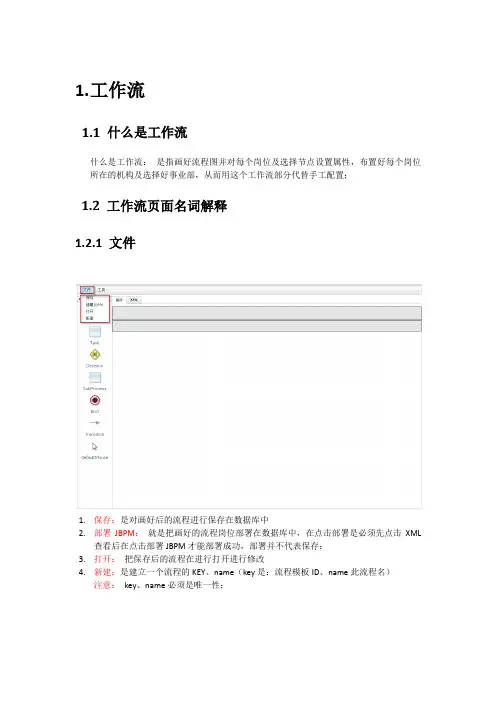 工作流JBPM操作手册(V0.1)_未评审