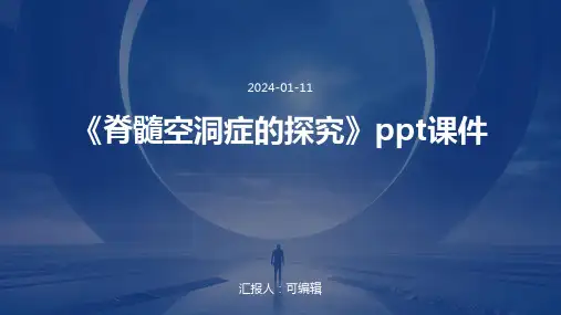 《脊髓空洞症的探究》PPT课件
