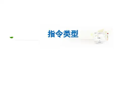 4-4 指令类型