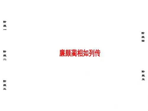 高中语文05廉颇蔺相如列传课件苏教版选修《史记选读》