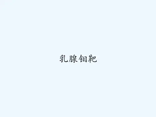乳腺钼靶-PPT