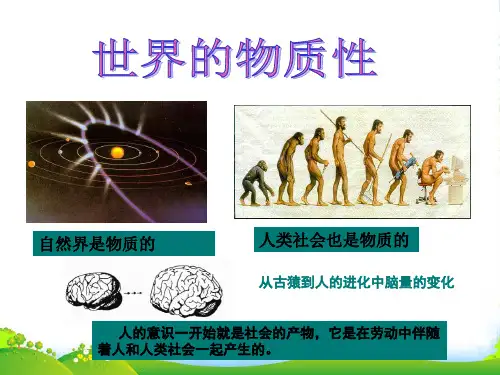 高中政治 第四课《世界的物质性》课件 新人教必修4