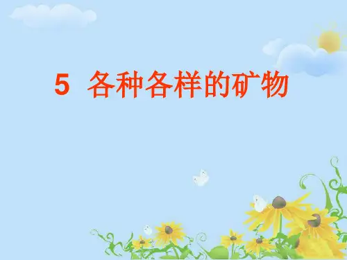 《各种各样的矿物》课件