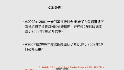 CIN的处理实用PPT课件