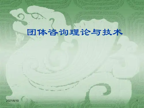 团体咨询理论与技术