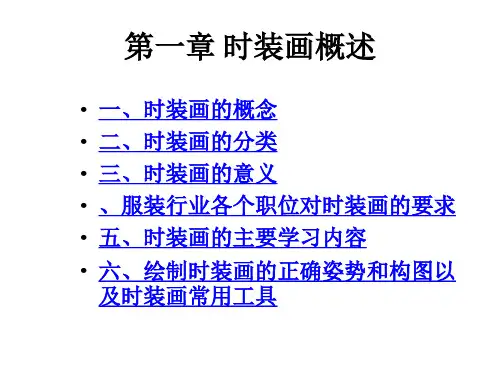教学配套课件：时装画技法