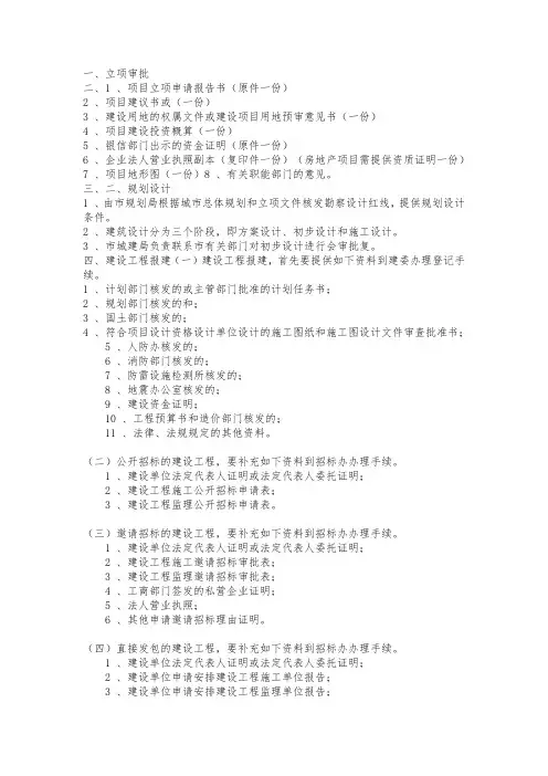 项目立项完整流程