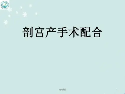 剖宫产手术配合  ppt课件