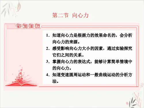 课件人教版《向心力》ppt高中物理