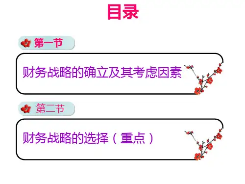 财务战略幻灯片PPT