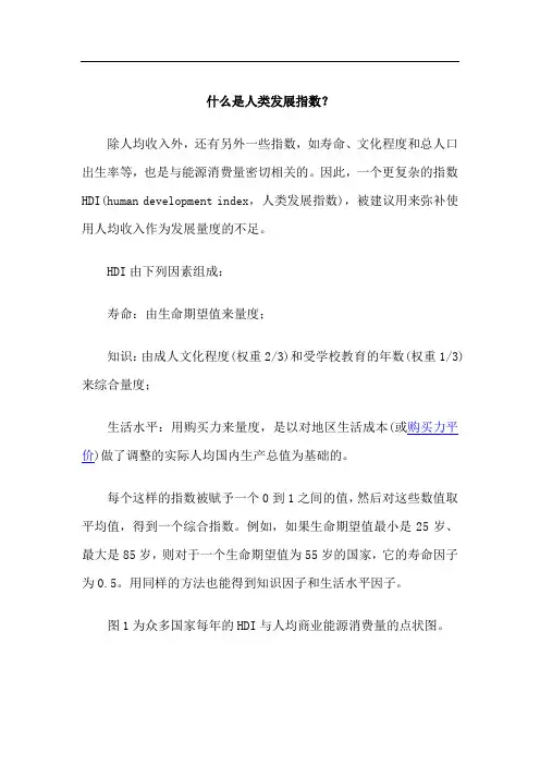 什么是人类发展指数