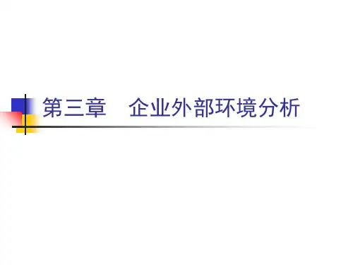 第3章  企业外部环境分析PPT课件