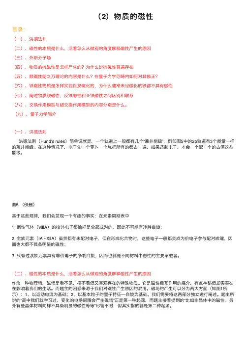 （2）物质的磁性
