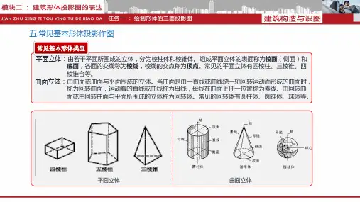 基本形体投影作图.ppt