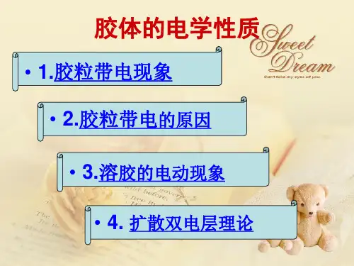 胶体的电学性质