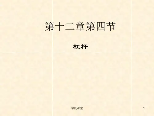 《杠杆》PPT课件(讲课适用)