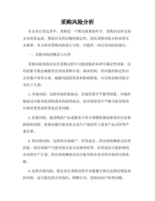 采购风险分析