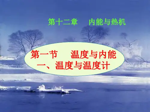 沪科版物理九年《温度与内能》ppt1