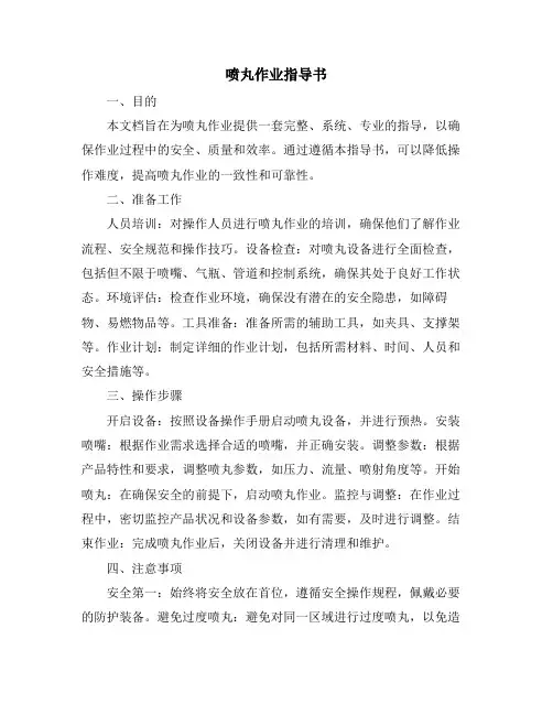 喷丸作业指导书