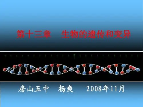 遗传和变异
