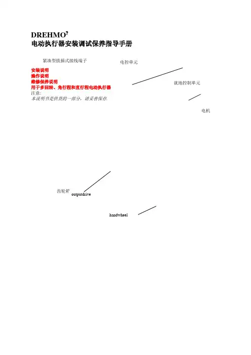 EMG电动执行机构说明书