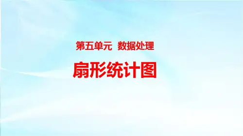数据整理：扇形统计图
