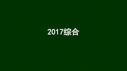 2017综合真题