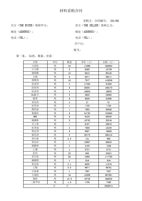 橡胶制品合同07 文档