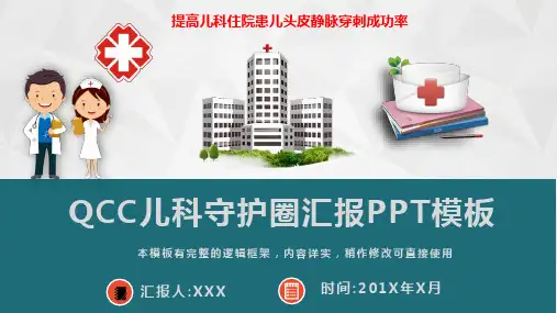 一等奖医院品管圈汇报PPT模板(推荐)