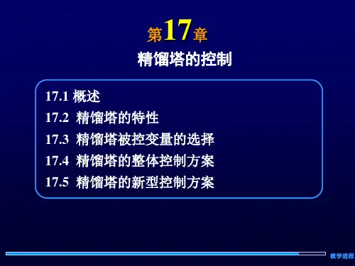 过程控制工程-17精馏塔的控制ppt课件