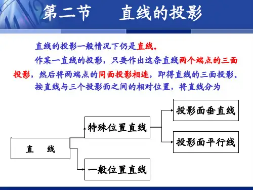 第二节直线的投影